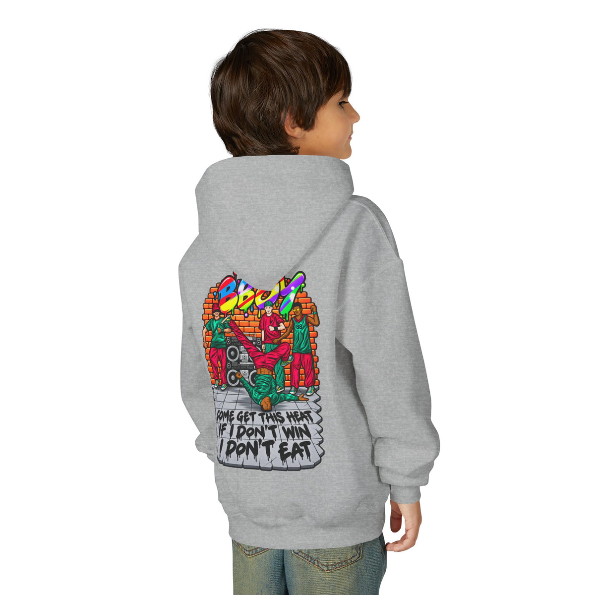 B-Boy: Come Get This Heat Youth Hoodie | Reminiscent Wear