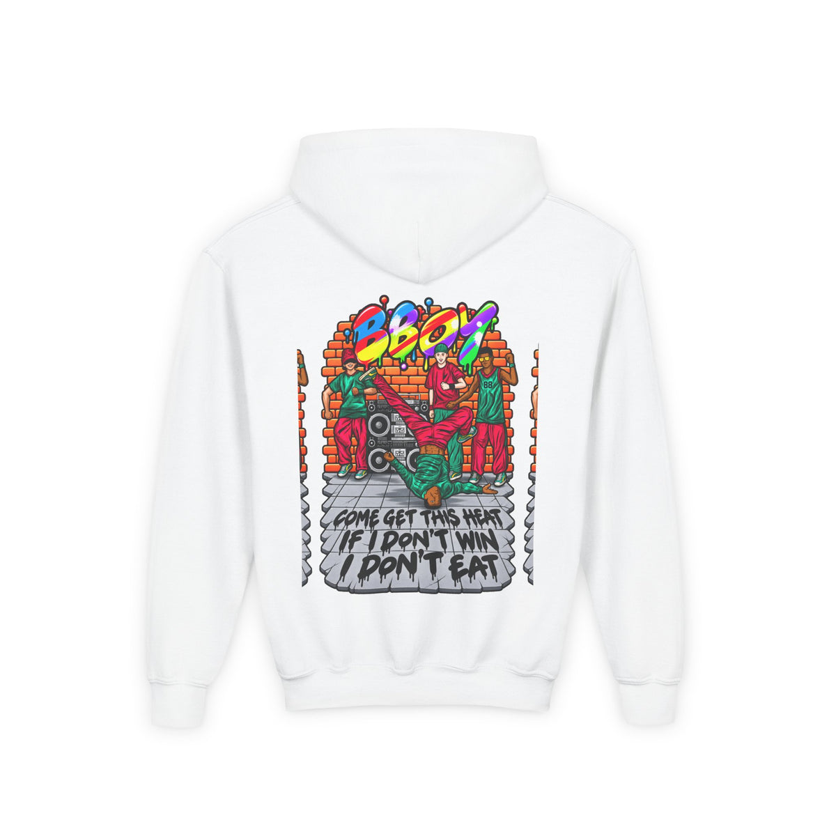 B-Boy: Come Get This Heat Youth Hoodie | Reminiscent Wear