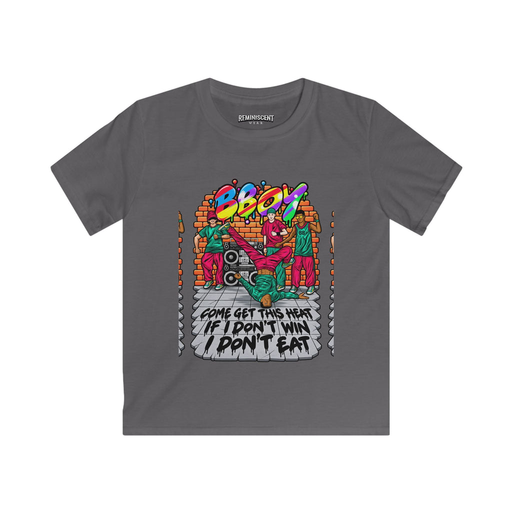 B-Boy: Come Get This Heat | Reminiscent Wear Youth Soft-style Tee
