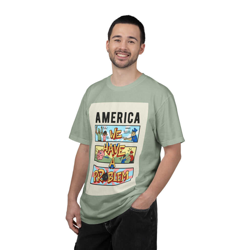 America We Have a Problem T-Shirt - Reminiscent Wear Graphic Tee