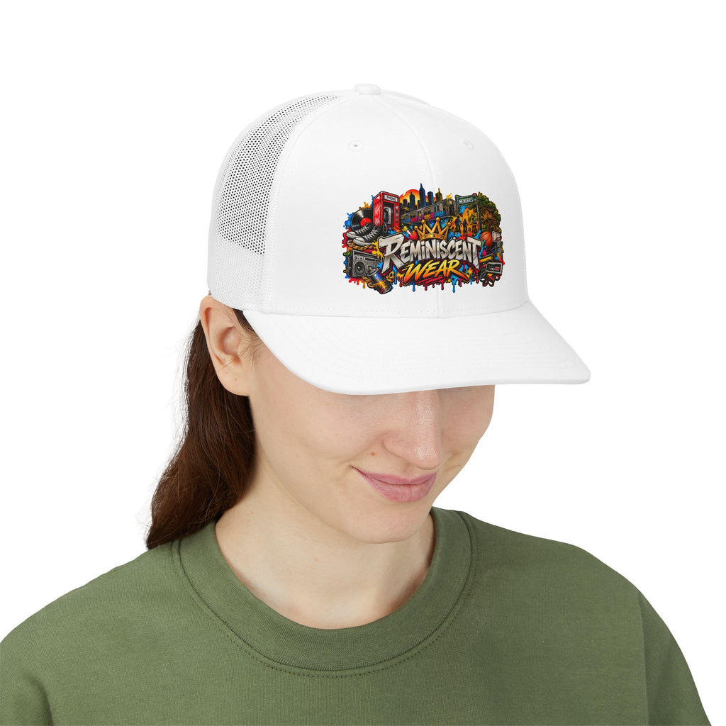 Reminiscent Wear Graphic Trucker Cap