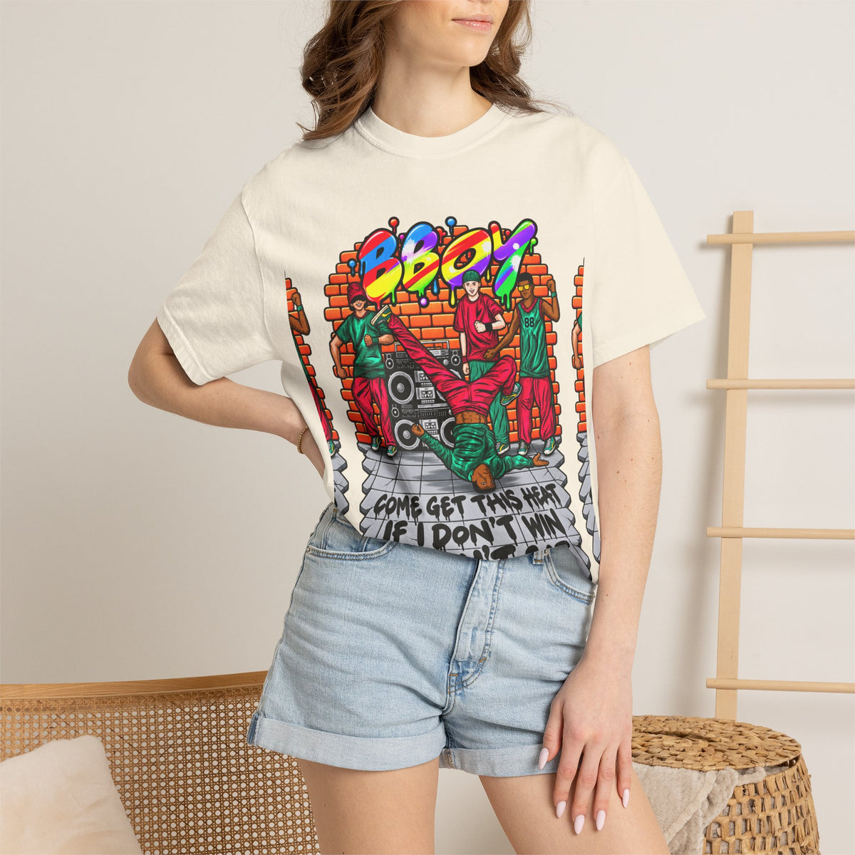 Reminiscent Wear BBoy T-Shirt — "Come Get This Heat " Streetwear Tee