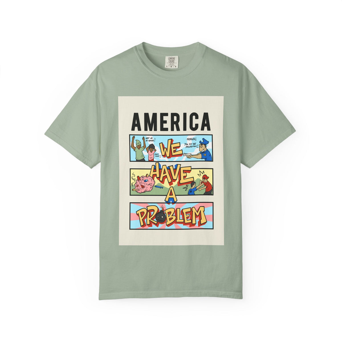 America We Have a Problem T-Shirt - Reminiscent Wear Graphic Tee