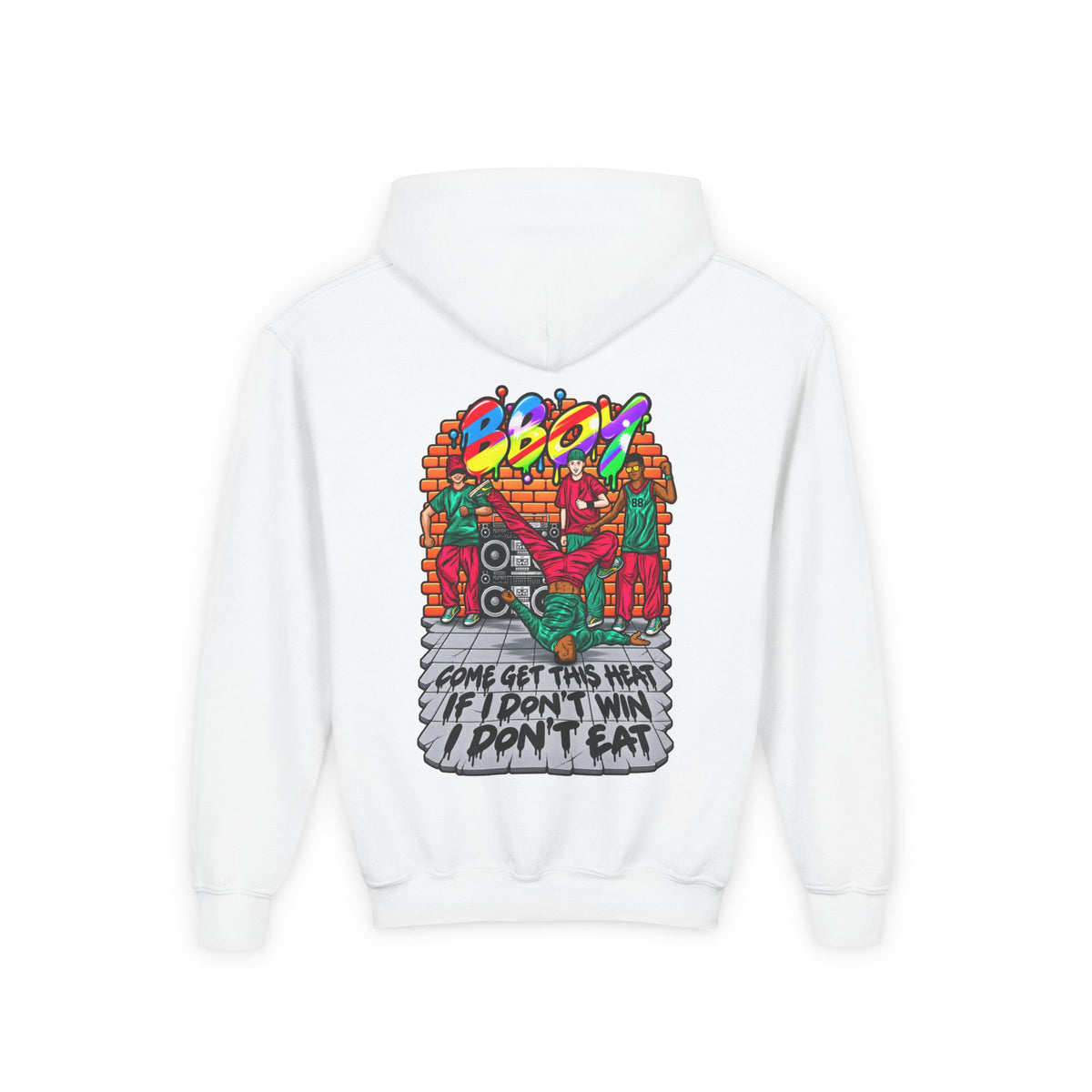 B-Boy: Come Get This Heat Youth Hoodie | Reminiscent Wear