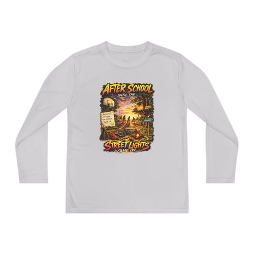 After School Until the Street Lights Came On Youth Long Sleeve Tee | Reminiscent Wear