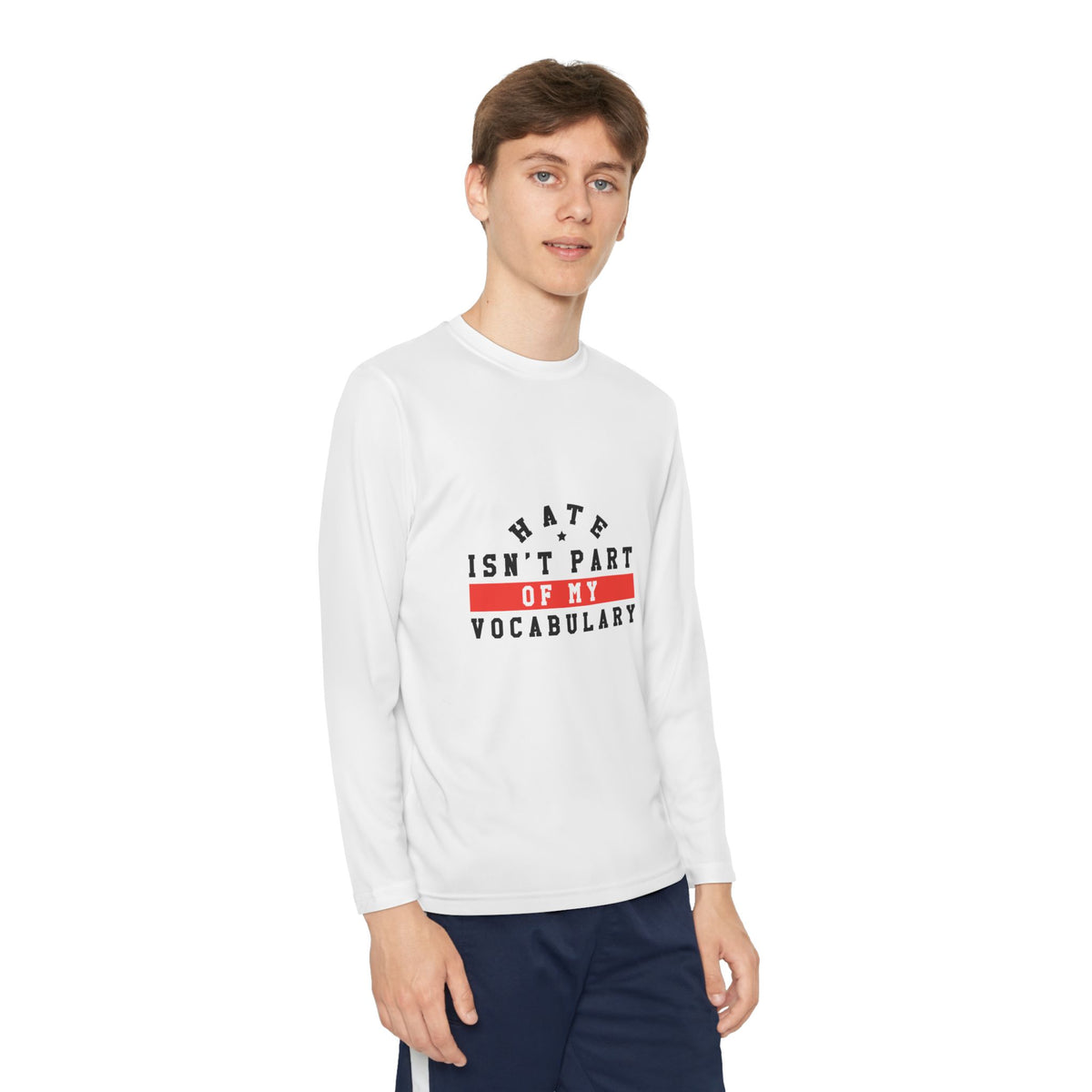 Youth Long Sleeve Tee — Not in My Vocabulary | Reminiscent Wear Youth Collection