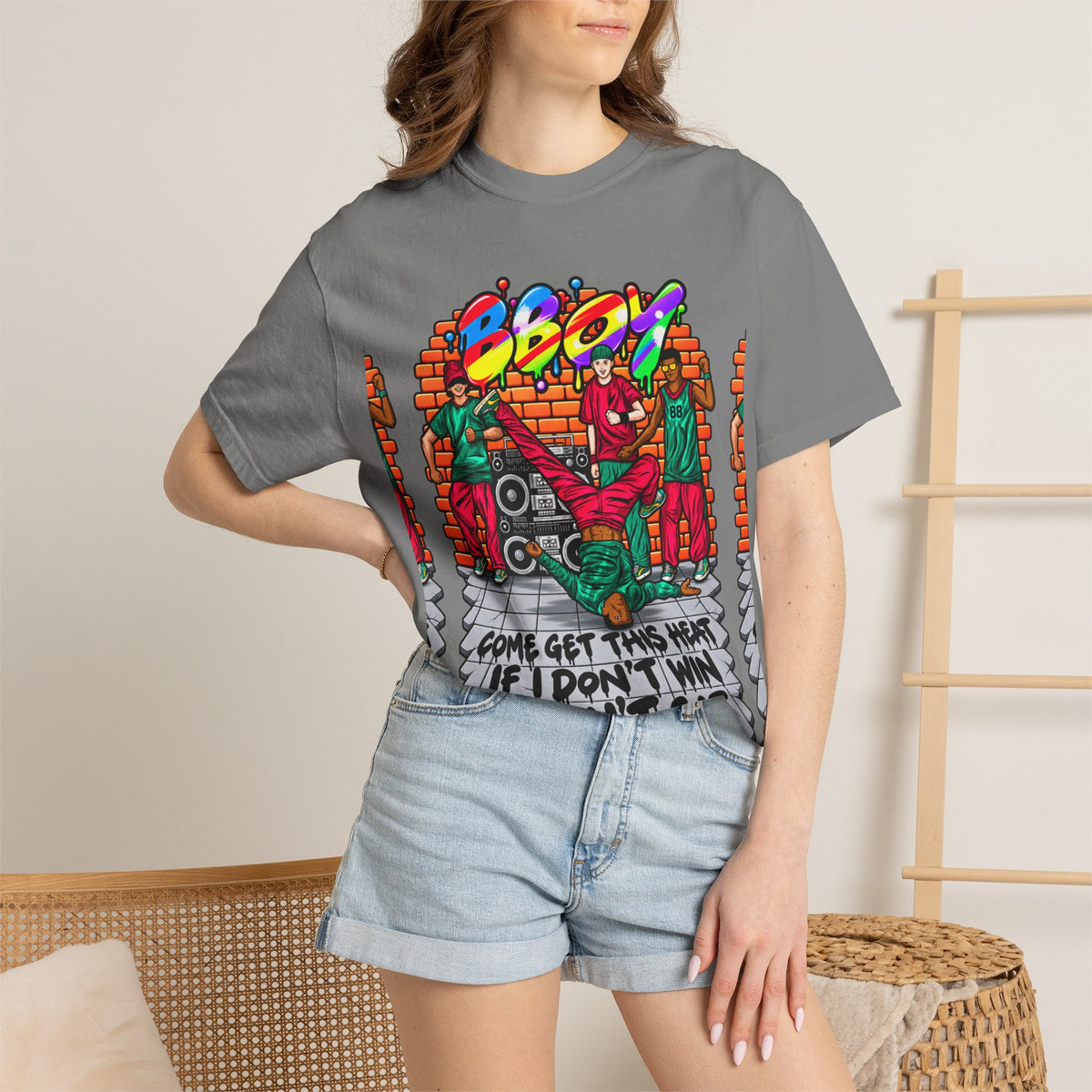 Reminiscent Wear BBoy T-Shirt — "Come Get This Heat " Streetwear Tee
