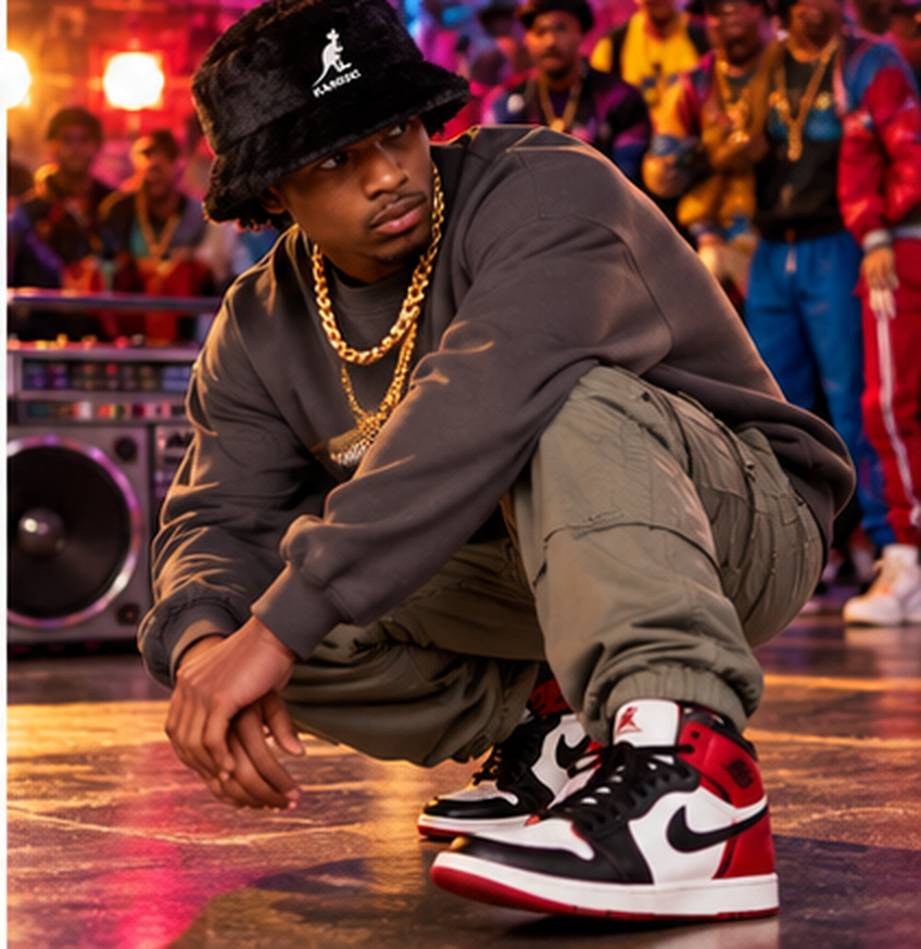 Reminiscent Wear B-Boy Sweatshirt — "Come Get This Heat" Retro Hip-Hop Crewneck