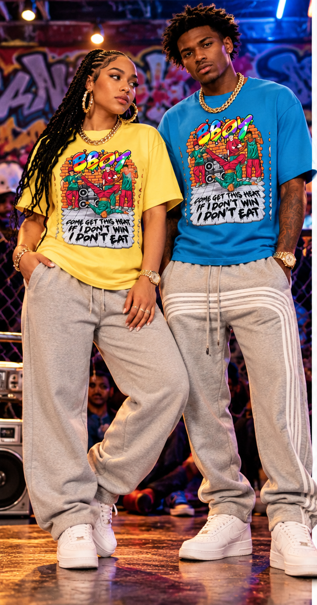 Reminiscent Wear BBoy T-Shirt — "Come Get This Heat " Streetwear Tee
