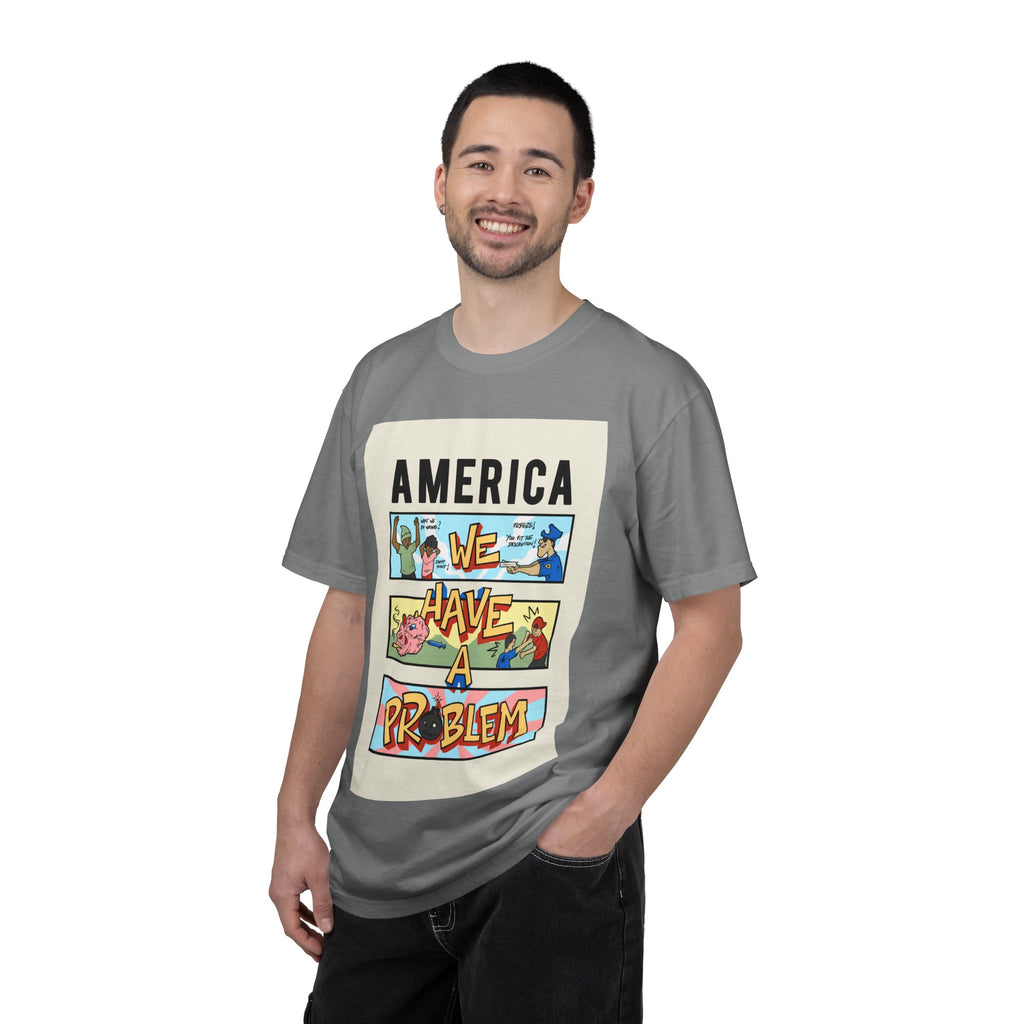 America We Have a Problem T-Shirt - Reminiscent Wear Graphic Tee