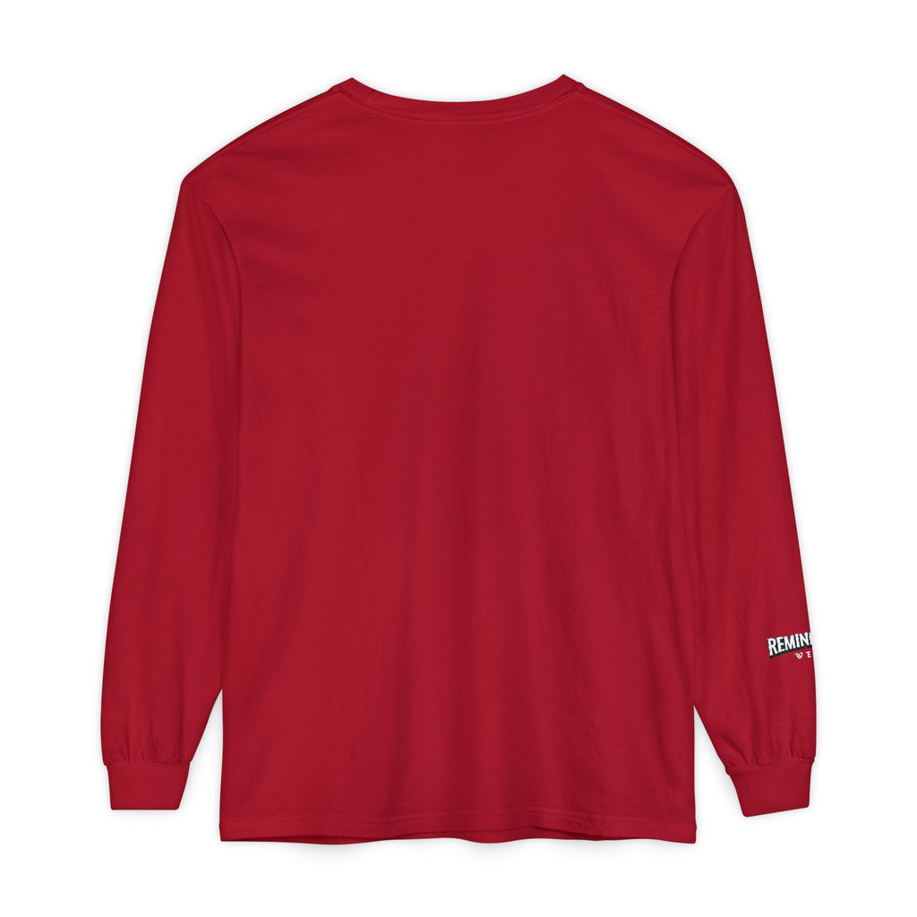 Long Sleeve Tee — "America We Have a Problem" Reminiscent Wear