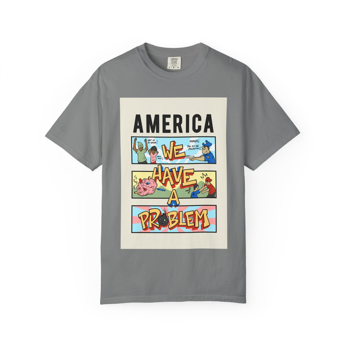 America We Have a Problem T-Shirt - Reminiscent Wear Graphic Tee