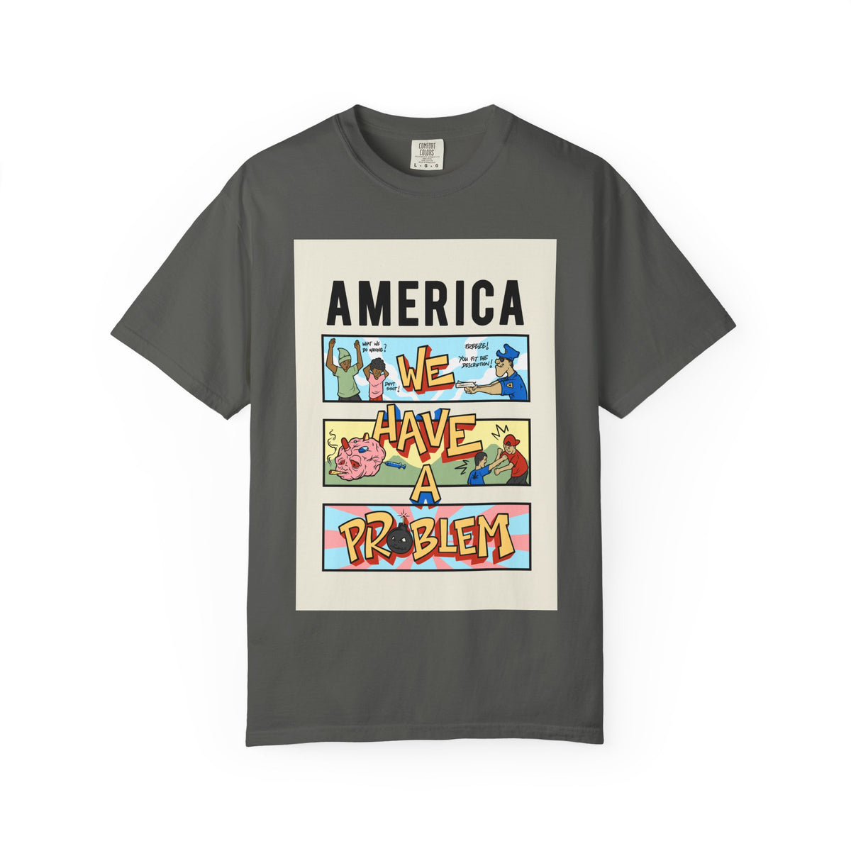 America We Have a Problem T-Shirt - Reminiscent Wear Graphic Tee