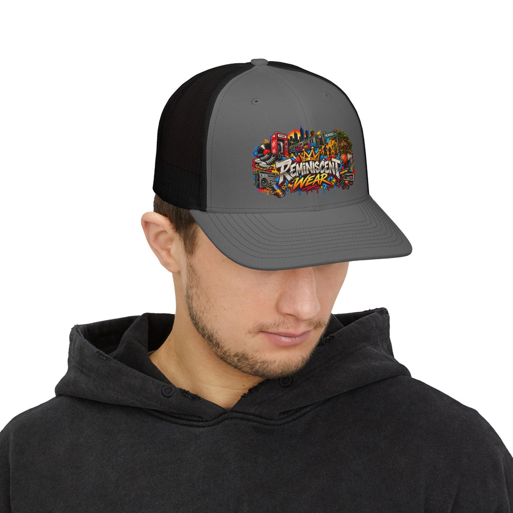 Reminiscent Wear Graphic Trucker Cap