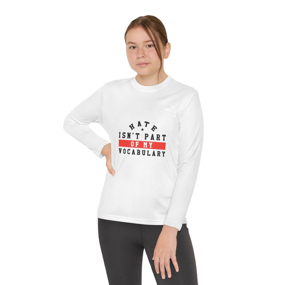 Youth Long Sleeve Tee — Not in My Vocabulary | Reminiscent Wear Youth Collection