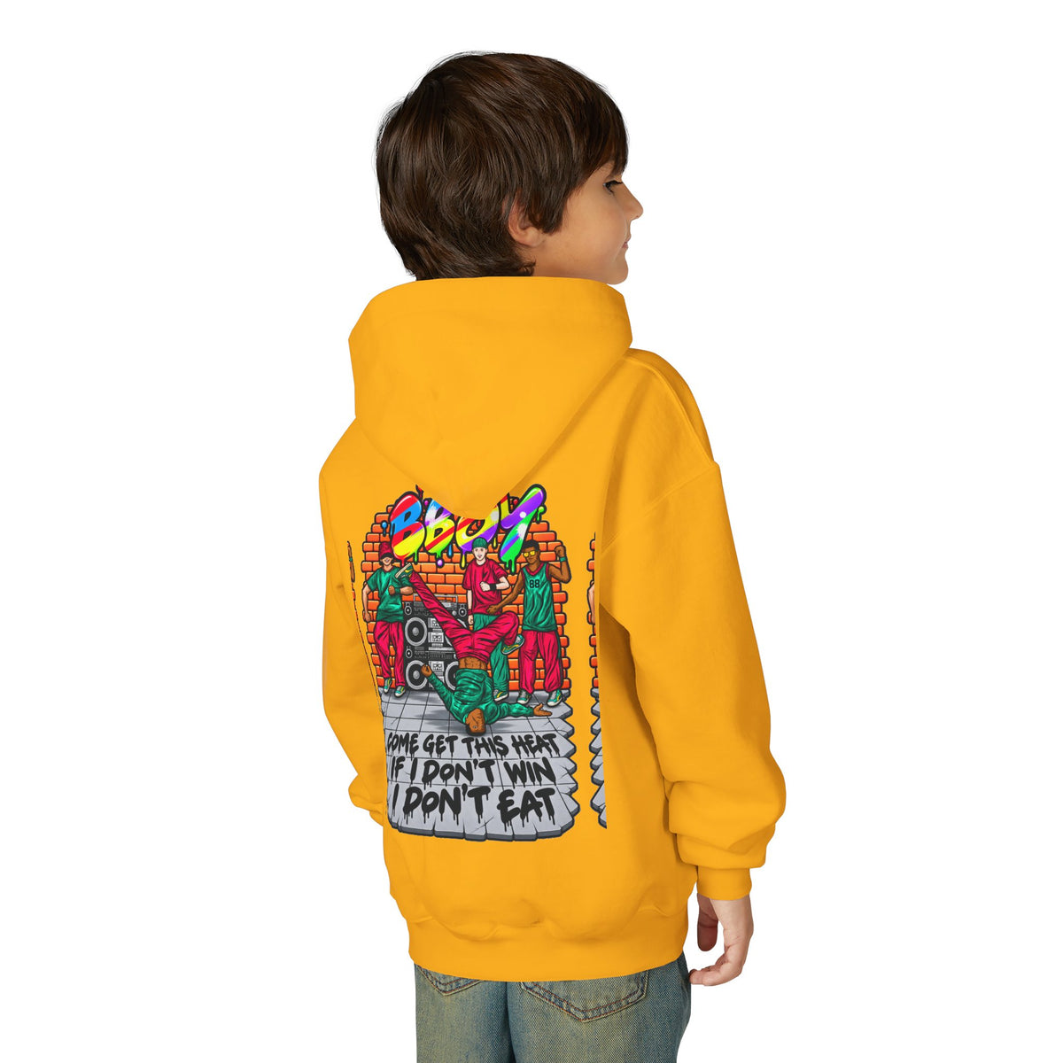 B-Boy: Come Get This Heat Youth Hoodie | Reminiscent Wear