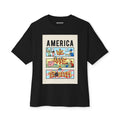 Reminiscent Wear — "America We Have a Problem"  Oversized Graphic Tee