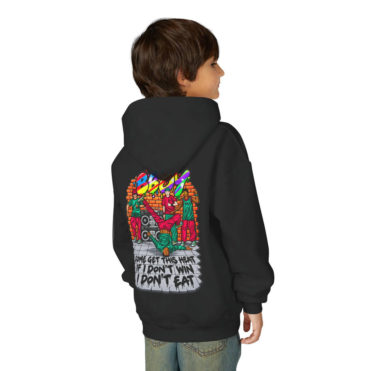 B-Boy: Come Get This Heat Youth Hoodie | Reminiscent Wear