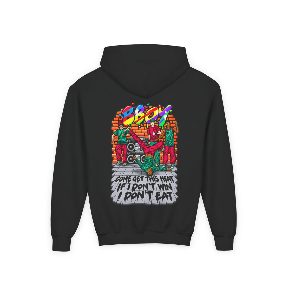 B-Boy: Come Get This Heat Youth Hoodie | Reminiscent Wear